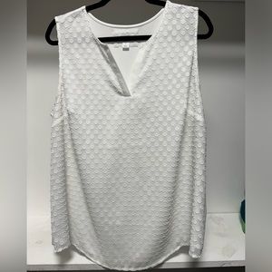 Market & Spruce | Ezide Textured Mixed Material Top | 1X